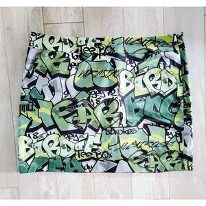 Loudmouth Ladies 14 Golf Skort Skirt Stretch Grafitti Green‎ Multi Large NEW